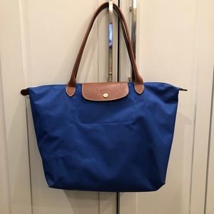 Navy Longchamp Women’s Le Pliage Club Large